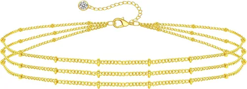 Miniatura 48 de Long tiantian Pulsera de oro gruesa para mujer, pulseras de oro delicadas, pulseras para mujer, pulseras apilables de eslabones de cadena