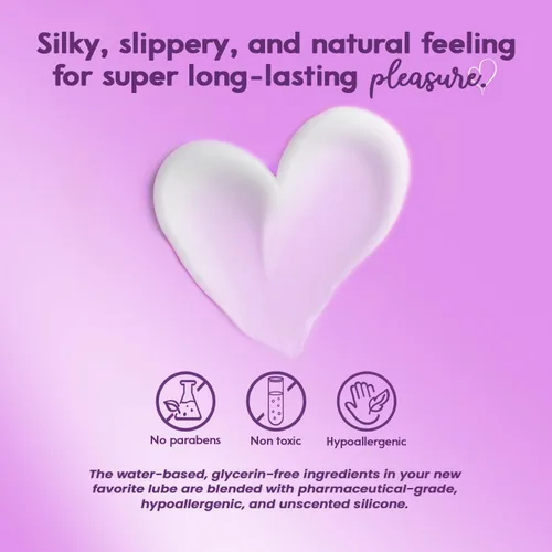 Miniatura 3 de Lubricante íntimo de seda Sliquid, tamaño de viaje - Lubricante híbrido a base de silicona y agua para mujeres, hombres y parejas, hipoalergénico