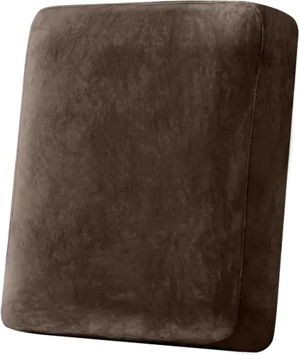 Miniatura 102 de Funda para Sofá de Terciopelo Elástico Funda de Cojín de Sofá 1 Pieza - Funda Deslizable Elástica Lavable para Asiento o Respaldo, Fundas de Asiento
