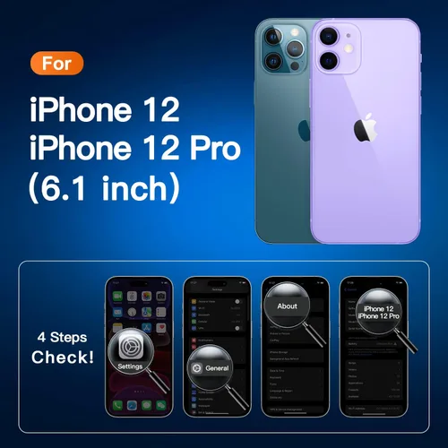 Miniatura 2 de CANSHN - Funda transparente compatible con iPhone 12/iPhone 12 Pro [Protección contra caídas de grado militar] No amarillea, funda protectora a