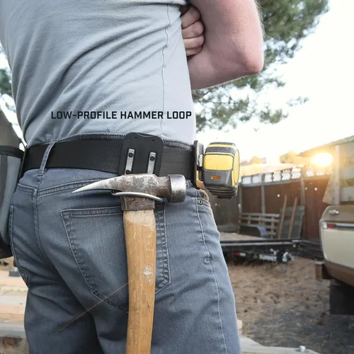 Miniatura 2 de Holstery HammerMaster Bucle Porta Martillo - Funda de Cinturón con Clip para Herramientas Sostiene Martillos, Hacha o Mazo