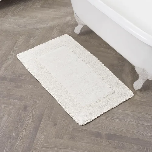 Miniatura 40 de Laura Ashley Ruffle tapete para baño de algodón de 17 x 24 pulgadas
