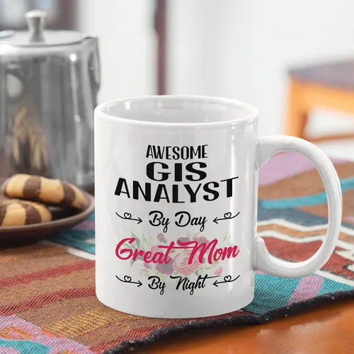 Miniatura 60 de Regalo del día de la madre de hija, hijo a mamá Taza de cerámica blanca de 11 oz, 15 oz - Analista Administrativo