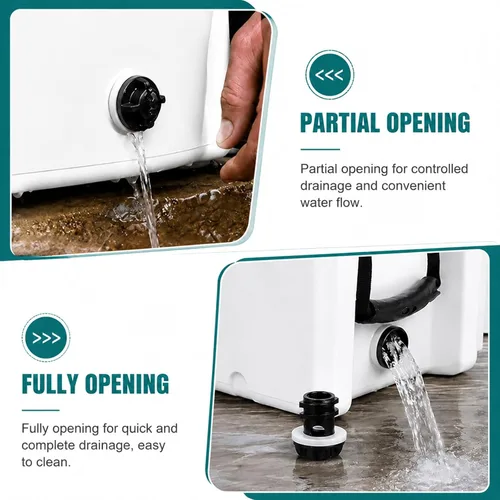 Miniatura 6 de Tapones de drenaje de repuesto compatibles con enfriador Yeti/Rtic 20 35 45 65 110, pequeños tapones de drenaje con diseño a prueba de fugas