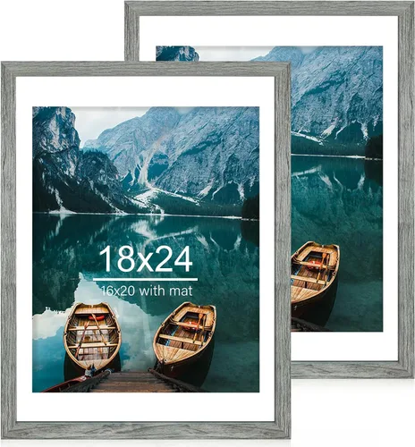 Miniatura 165 de Hongkee - Juego de 2 marcos de fotos, HK042515-MD5.5X8.5-BK(2PK)