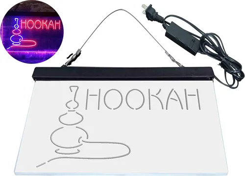 Miniatura 8 de ADVPRO Barra de humo de cachimba de doble color LED neón signo azul y rojo 16 x 12 pulgadas st6s43-i3906-br azul y Red