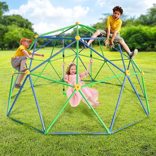 Miniatura 10 de JYGOPLA Silla de red para cúpula de escalada de 10 pies y 11 pies, accesorios de cúpula para escalar resistentes, fácil de instalar, para niños de 4
