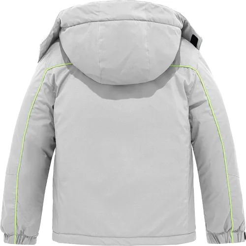 Miniatura 2 de ZSHOW Chaqueta de esquí impermeable para niño, abrigo de nieve con capucha, Nieve