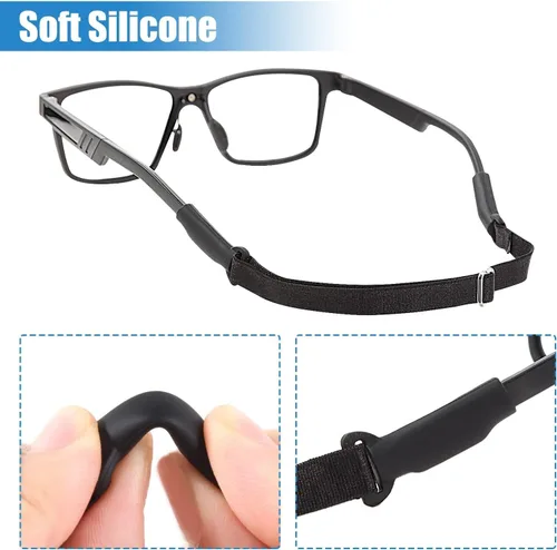 Miniatura 3 de Enenfly Adjustable Glasses Straps - 3 Pack No Tail Eyewear Retainer for Men, Women, Kids – Fits Eyeglasses & Sunglasses