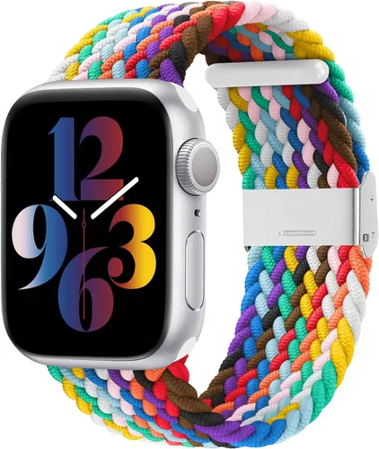 Miniatura 28 de Bandiction - Correas compatibles con Apple Watch de 44mm 40mm 38mm 42mm 41mm 45mm 46mm 49mm, bandas iWatch para mujeres y hombres, correa elástica