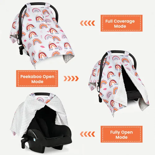 Miniatura 2 de Funda para Asiento de Coche Rquite para Bebé, Fundas para Asiento de Coche para Niña Bebé, Funda para Asiento de Coche de Invierno para Bebé, Cálido