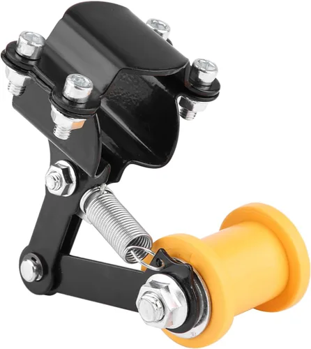 Miniatura 6 de Rodillo tensor de cadena ajustador de motocicleta, longitud de enlace universal modificada con pernos largos de respaldo (negro)