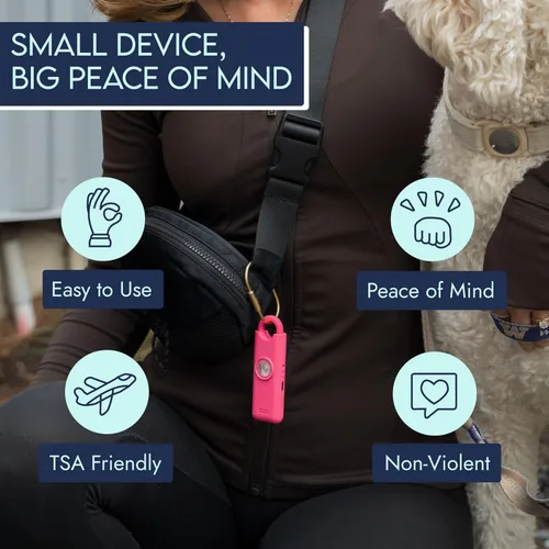 Miniatura 6 de She's Birdie Nueva versión 3.0 – La alarma de seguridad personal original para mujeres por mujeres, sirena fuerte, luz de flash y batería recargable