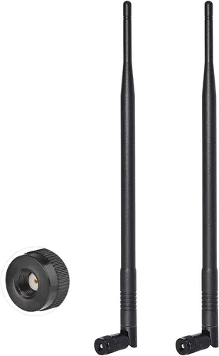 Bingfu RP-SMA 4G LTE Antena 7dBi Paquete de 2 para cámara de rastro y caza, para cámara de juegos celular, monitor de vida silvestre, cámara de