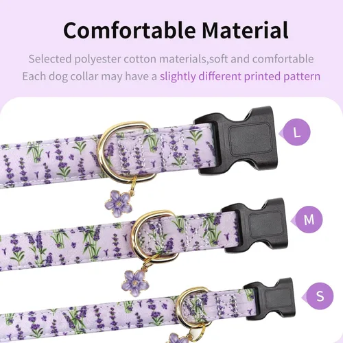 Miniatura 4 de Collares de perro personalizados Gelwoo, collares ajustables para cachorros con hebilla de seguridad para perros pequeños, medianos y grandes, lindo