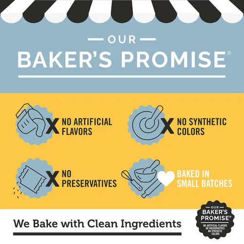 Miniatura 3 de Dewey's Bakery Meyer Lemon, Brownie Crisp & Triple Ginger Moravian Cookie Paquete variado fino Horneado en pequeños lotes Ingredientes reales