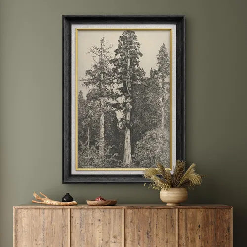 Miniatura 4 de SIGNWIN Arte de marco de alta calidad, elegante, vintage, ilustraciones de dibujo de árbol, arte fino, arte tradicional icónico para sala de estar