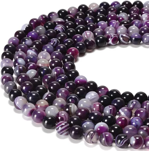Miniatura 16 de Cuentas sueltas de rodonita teñida de jade de 10mm, redondas y suaves, de gematone natural para joyería y manualidades, 1 cadena de 15 pulgadas Jade
