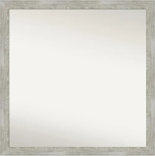 Miniatura 181 de Amanti Art Espejo de baño gris para sobre el fregadero, 31 x 48 pulgadas, espejo de tocador rectangular estrecho de color gris, marco de madera