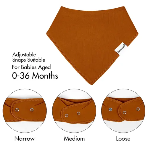 Miniatura 3 de Baberos tipo bandana para bebés para niños y niñas, súper suaves, unisex, paquete de 12 baberos de algodón orgánico absorbentes para dentición