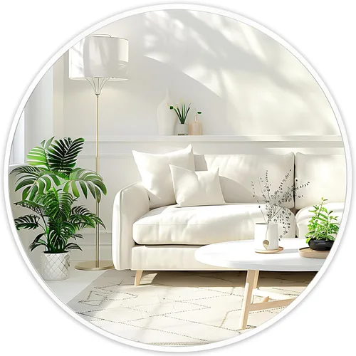 Miniatura 19 de Fabuday Espejo circular negro para pared de 20 pulgadas, espejos redondos para baño, entrada, sala de estar, pasillo, decoración de dormitorio