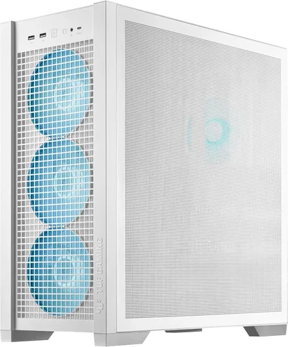 Miniatura 17 de Chasis para PC ASUS TUF Gaming GT302 ARGB Edición Blanca ATX de Torre Media Cuatro ventiladores ARGB de 140x28mm para flujo de aire y presión