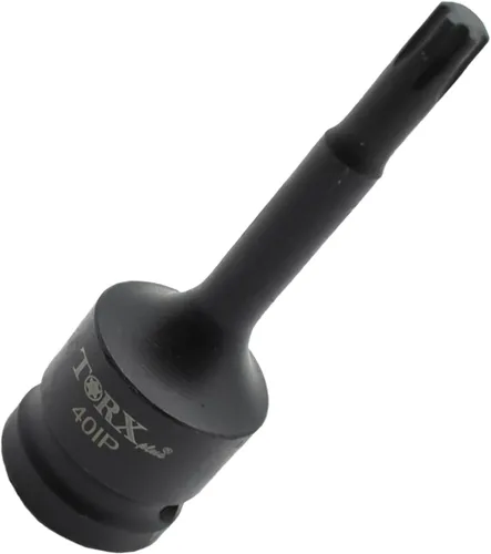 Miniatura 4 de TEMO IP40 3 pulgadas de largo negro impacto Torx Plus 6 punto Socket Bit 1/2 pulgada Square Drive Auto reparación herramienta