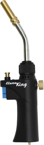 Flame King FK-028CGA Cabeza de Antorcha de Propano de Alta Intensidad para Soldadura, Brasado, Fontanería, Iluminación de Carbón/Fogatas, Compatible