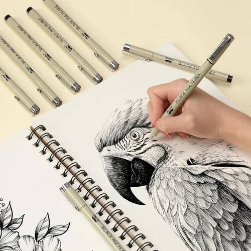 Miniatura 6 de Mr. Pen - Fineliners negros, bolígrafos de punta fina, 0.010 in, paquete de 4 bolígrafos bíblicos que no se corren, bolígrafos de punta fina