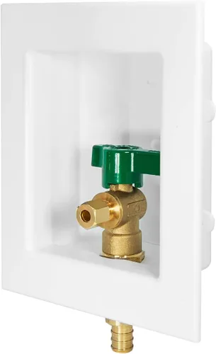 Miniatura 6 de EFIELD Caja de salida preensamblada para máquina de hielo Pex, crimpado Pex F1807 de 1/2 pulgada con válvula de bola de 1/4 de vuelta instalada