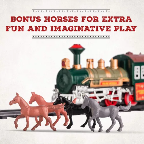 Miniatura 6 de Juego de tren eléctrico para niños de 4 a 8 años Juego de trenes para niños de 4 a 8 años Juegos de trenes a batería con luces y sonidos, motor