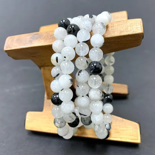 Miniatura 269 de Gem Avenue Handmade Round Bead Stretch Bracelet Unisex Natural Stone Beaded Jewelry for Men & Women, Elastic Wristband for Daily Wear