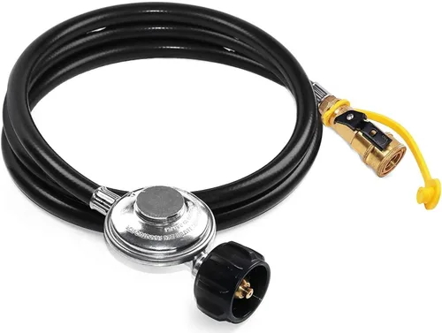Miniatura 7 de DOZYANT Manguera de propano de conexión rápida de 6 pies con regulador de repuesto para piezas de parrilla RV Olympian 5100, 5500 y otras parrillas