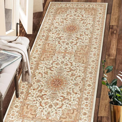 Miniatura 22 de COMSLE Alfombra bohemia de 2 x 3 pies, lavable a máquina, para entrada, lana sintética, alfombra pequeña, envejecida, antideslizante
