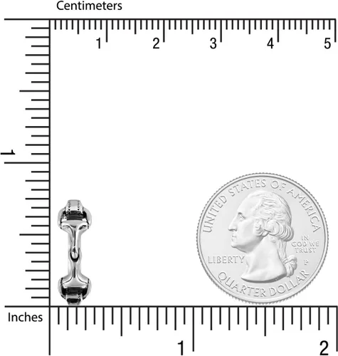 Miniatura 4 de WithLoveSilver - Aretes de aro de plata de ley 925 con doble caballo ecuestre, Plata de ley