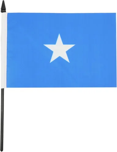 Miniatura 68 de AZ FLAG Sierra Leone Bandera de mesa 5'' x 8'' - Bandera de escritorio de Sierra Leona 21 x 14 cm - Bastón y base de plástico negro
