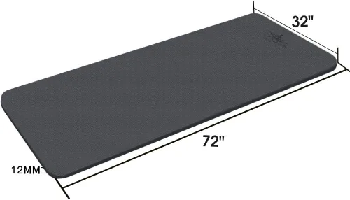 Miniatura 8 de Hatha Yoga - Tapete de yoga extra grueso de elastómero termoplástico, 72 x 32 pulgadas de grosor, 1/2 pulgadas, respetuoso con el medio ambiente