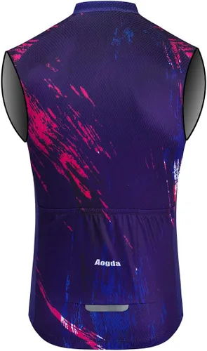 Miniatura 2 de Aogda Chaleco de ciclismo para hombre, camisetas de ciclismo para equipo, camisetas sin mangas