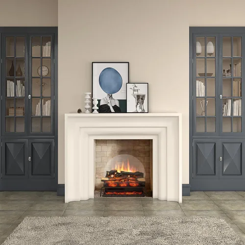Miniatura 7 de LegendFlame 23" W Chimenea eléctrica independiente con juego de leña (EF290), inserto para chimenea, calentador 750W/1500W, sonido crepitante