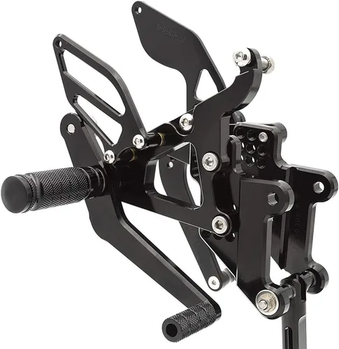 Miniatura 5 de PROCNC - Reposapiés de motocicleta ajustable de aluminio para Yamaha YZF R6 2003 2004 2005 (negro)