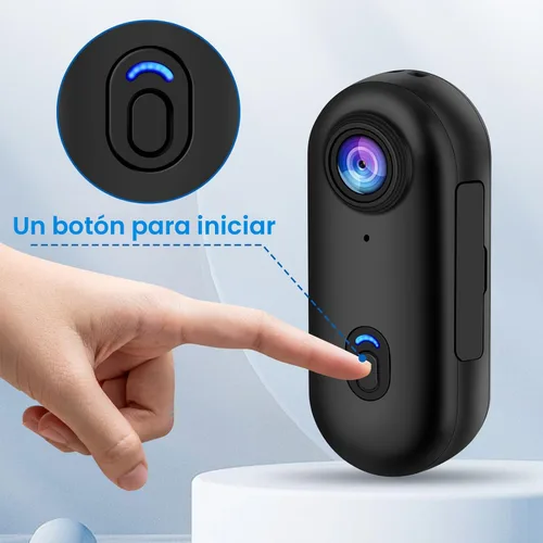 Miniatura 8 de i3 - Cámara de acción de pulgar 4K, tamaño pequeño, se monta en cualquier lugar, cámara de cuerpo pequeño con clip de resorte, vlogging portátil