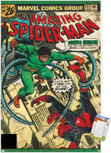 Miniatura 15 de Marvel Comics Spider-Man - Póster de pared Amazing Spider-Man #157, 34 pulgadas de largo x 22.4 pulgadas de ancho, versión premium sin marco