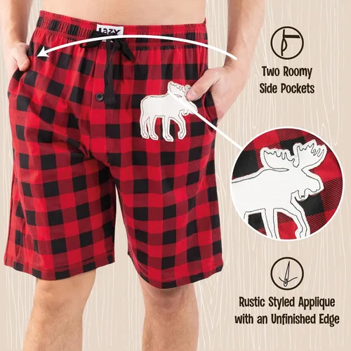 Miniatura 47 de Lazy One - Pantalones cortos de pijama para hombre, ropa de dormir
