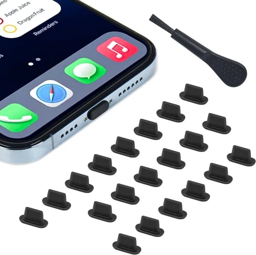 20 tapones antipolvo para iPhone 14, 14 Pro Max, 13, 13 Pro Max, 12, 12 Pro Max, 11, 11 Pro, X, XS, XR, 8, 7, iPhone Lightning puerto de carga