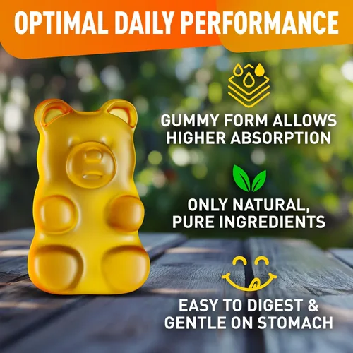 Miniatura 2 de BioVit L - Gomitas de tirosina – Suplemento de aminoácido L tirosina activado – Suplemento de enfoque natural, estado de ánimo y energía para niños