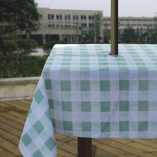 Miniatura 41 de Melaluxe - Mantel impermeable resistente a las manchas para exteriores con agujero para sombrillas y cremallera