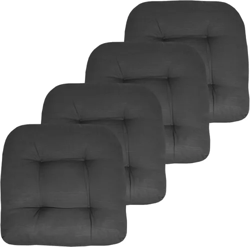 Miniatura 52 de Sweet Home Collection - Cojines para silla de patio al aire libre, cojines prémium con relleno grueso y cómodo de fibra, con tul, 19 x 19 pulgadas