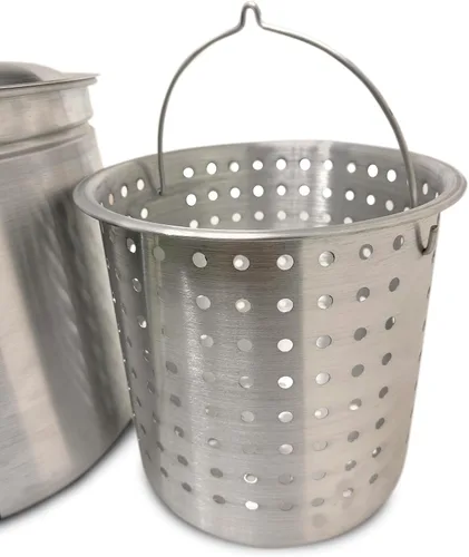 Miniatura 6 de Olla de aluminio con cesta vaporizadora, Plateado