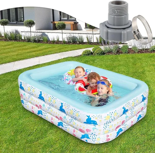 Miniatura 6 de Drenaje de piscina para piscinas Coleman/sobre el suelo/Bestway Id1.5 pulgadas, adaptador de manguera de drenaje, enchufe de drenaje para conectar a