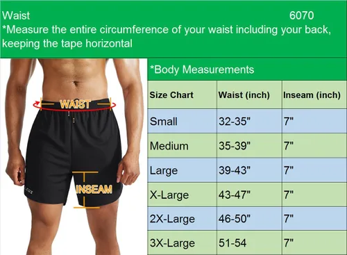 Miniatura 3 de NELEUS Men's 2 in 1 Running Shorts with Liner,Dry Fit Workout Shorts with Pockets